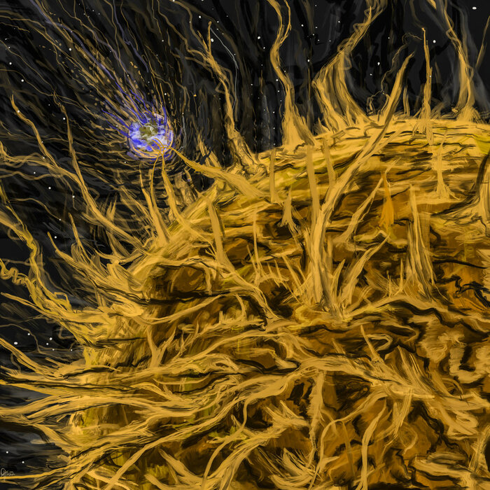The Earth Devoured by the Sun
