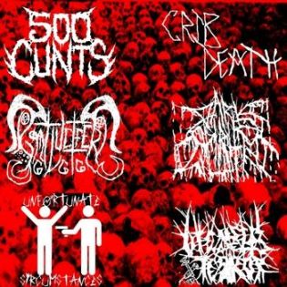 500 Cunts / Goatlucifer / Unfortunate Sircumstances / Crib Death / Dark Spirits Within / Utensils of Terror