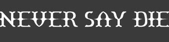 Never Say Die